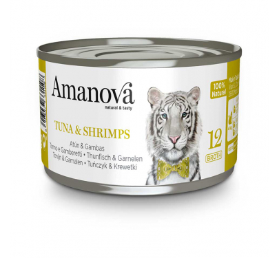 Amanova Cat Tuna & Shrimps Broth 70gr