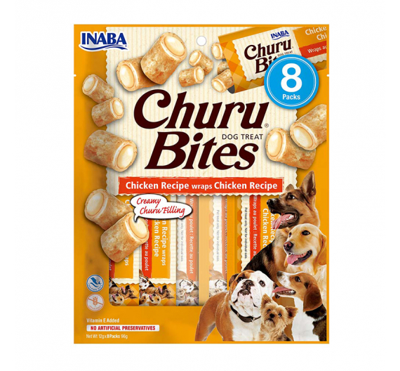 Inaba Churu Dog Bites Λιχουδιές με Κοτόπουλο 96gr