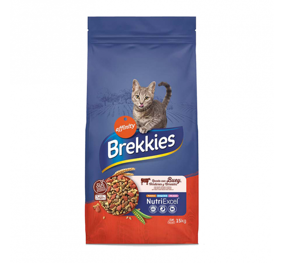 Brekkies Cat Adult Mix Beef 15kg