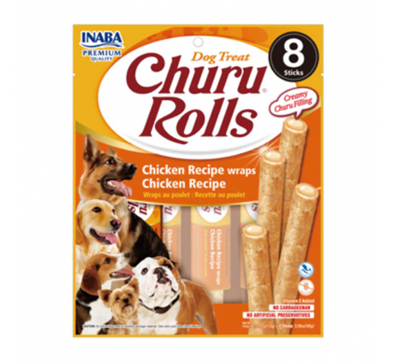 Inaba Churu Dog Rolls Γεμιστά Στικς με Κοτόπουλο 96gr