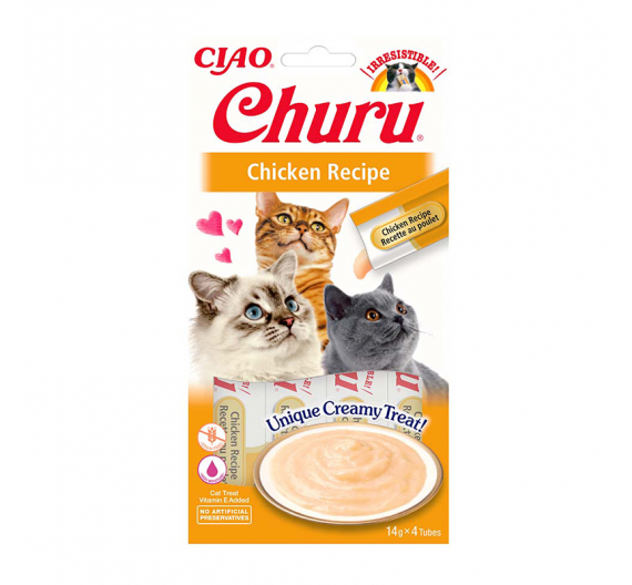 Inaba Churu Cat Κρεμώδης Λιχουδιά με Κοτόπουλο 56gr
