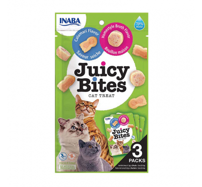 Inaba Churu Cat Juicy Bites Λιχουδιές με Σπιτικό Ζωμό & Καλαμάρι 33.9gr