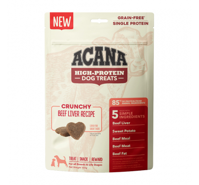 Acana Crunchy Beef Liver Recipe 100gr Τραγανές Λιχουδιές