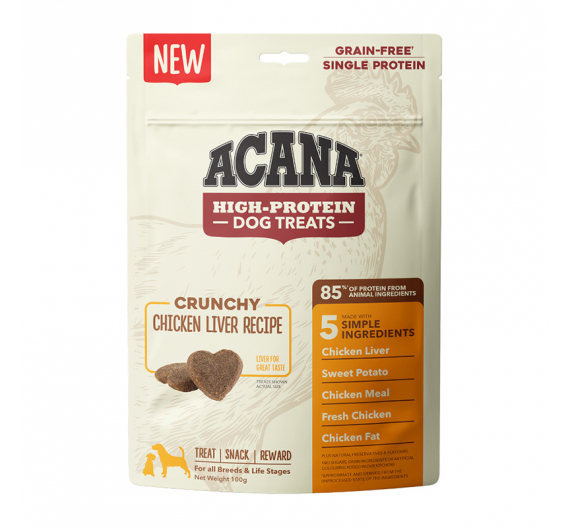 Acana Crunchy Chicken Liver Recipe 100gr Τραγανές Λιχουδιές
