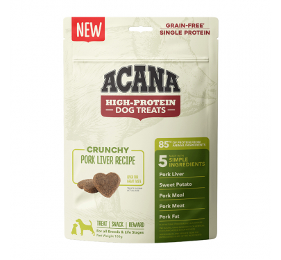 Acana Crunchy Pork Liver Recipe 100gr Τραγανές Λιχουδιές