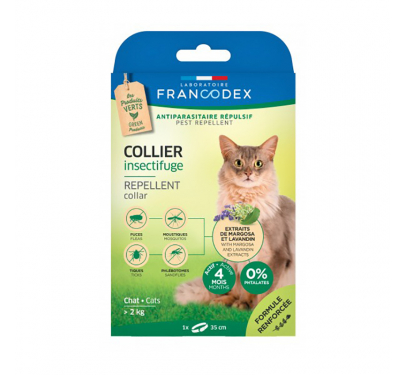 Francodex Αντιπαρασιτικό Περιλαίμιο - Κολάρο για Eνήλικες Γάτες 35cm