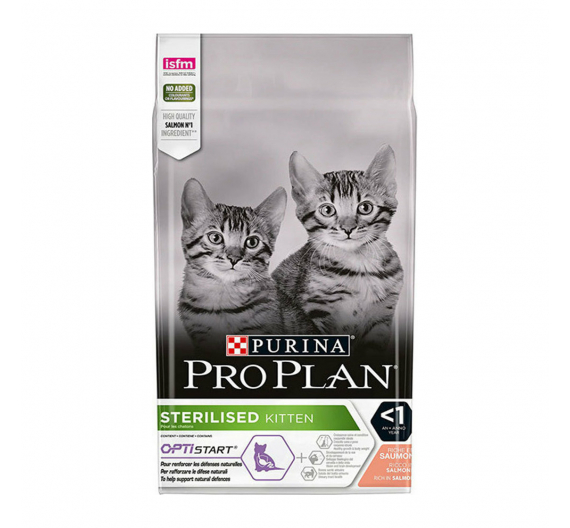 Purina Pro Plan OptiStart Kitten Sterilised Σολομός 1.5kg Purina Pro Plan OptiStart Kitten Sterilised Σολομός 1.5kg