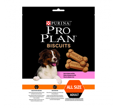Purina Pro Plan Adult Dog Μπισκότα Σολομός & Ρύζι 400gr