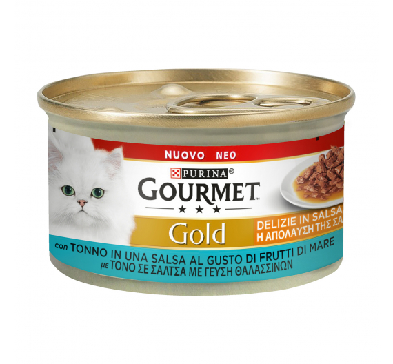 Purina Gourmet Gold "Η Απόλαυση της Σάλτσας" με Τόνο & Γεύση Ψητού Τόνου 85gr