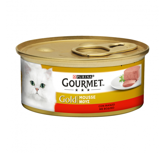 Purina Gourmet Gold Μους με Βοδινό 85gr
