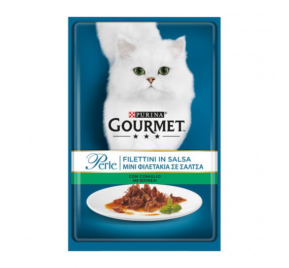 Purina Gourmet Perle Φιλετάκια με Κουνέλι 85gr