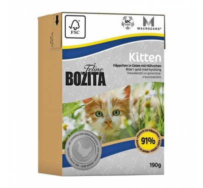 Bozita Feline Kitten Κοτόπουλο σε Ζελέ 85gr