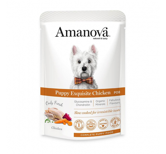 Amanova Puppy Exquisite Chicken Grain Free 100g Φακελάκι