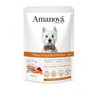 Amanova Puppy Exquisite Chicken Grain Free 100g Φακελάκι