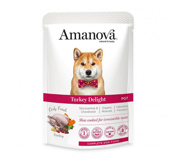 Amanova Dog Adult Turkey Delight Grain Free 100g Φακελάκι