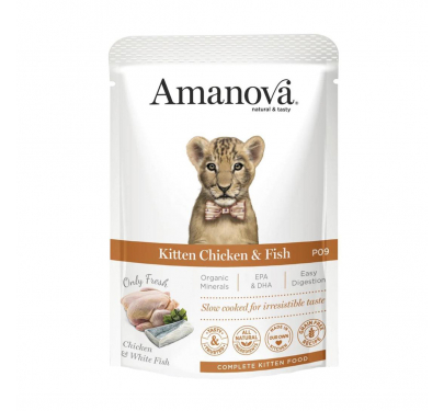 Amanova Kitten Chicken & Fish 85gr Φακελάκι