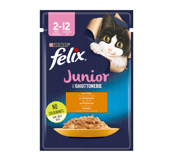 Felix Junior Με Κοτόπουλο σε Ζελέ 85gr