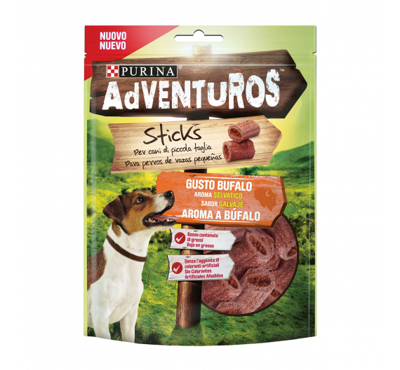 Purina Adventuros Mini Sticks με Βούβαλο 90gr