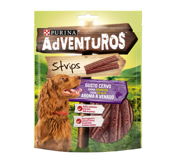 Purina Adventuros Strips με Ελάφι 90gr