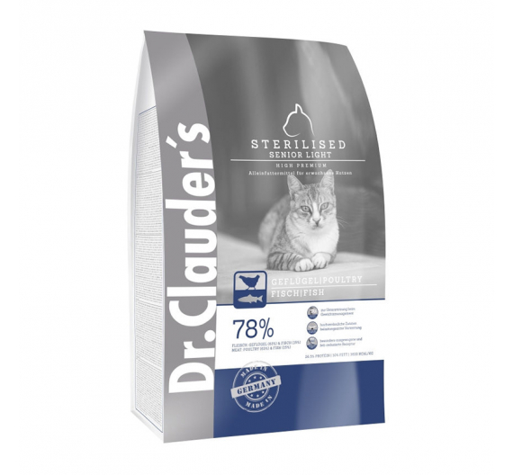 Dr Clauder's High Premium Cat Sterilised/Senior/Light 1.5kg