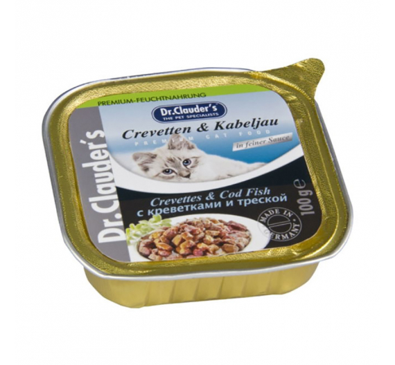 Dr Clauder's Cat Cod & Crevettes 100gr