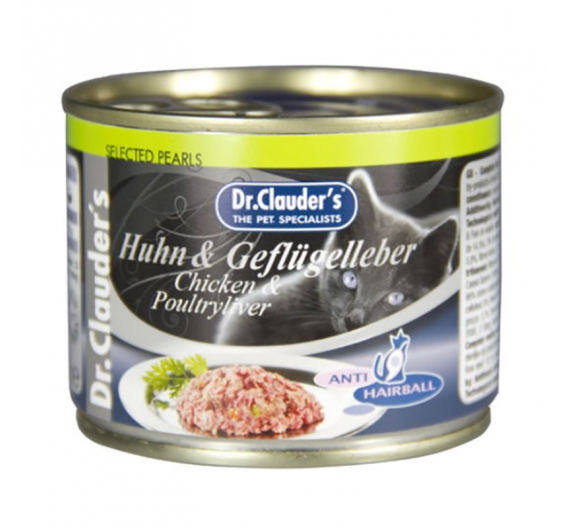 Dr Clauder's Cat Chicken & Poultry Liver 200gr Dr Clauder's Cat Chicken & Poultry Liver 200gr