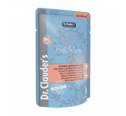 Dr Clauder's Cat Best Selection Sterilised Chicken & Salmon No34 85gr