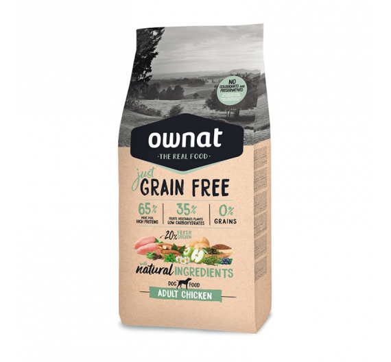 Ownat Just Dog Adult Grain Free Κοτόπουλο 3kg