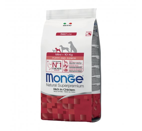 Monge Puppy & Junior Mini Chicken 3kg