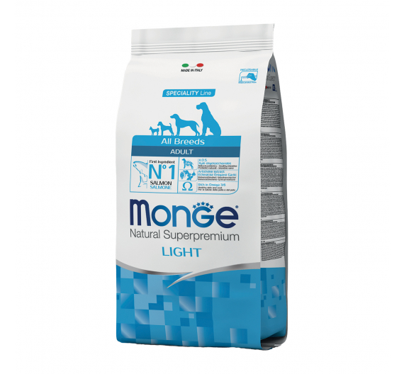Monge Dog Adult Light All Breeds Salmon & Rice 2.5kg