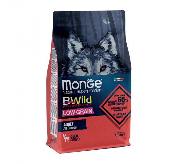 Monge Bwild Dog Adult Deer 2.5kg