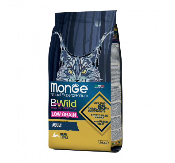 Monge Bwild Cat Adult Hare 1.5kg