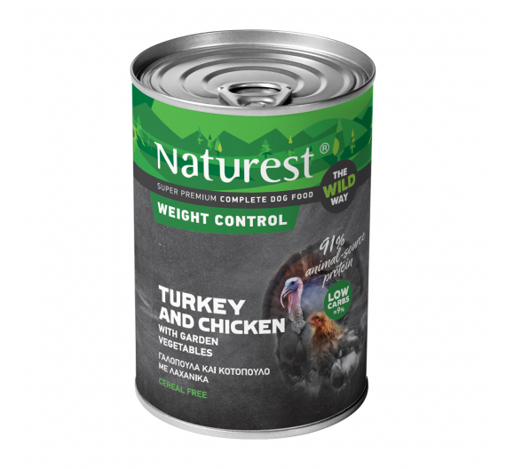 Naturest Weight Control Chicken, Turkey & Cellulose 400gr
