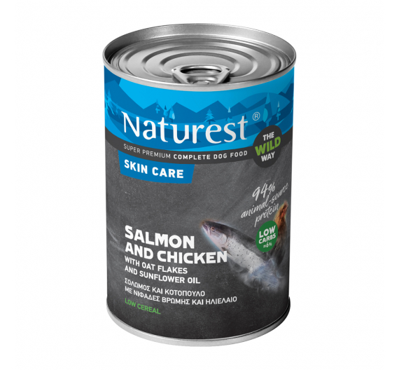 Naturest Skin Care Salmon, Chicken & Oat Flakes 400gr