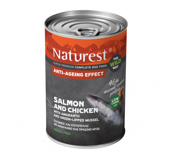 Naturest Anti-Ageing Effect Chicken, Salmon & Amaranth 400gr