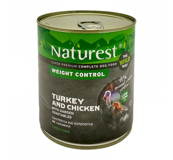 Naturest Weight Control Chicken, Turkey & Cellulose 800gr