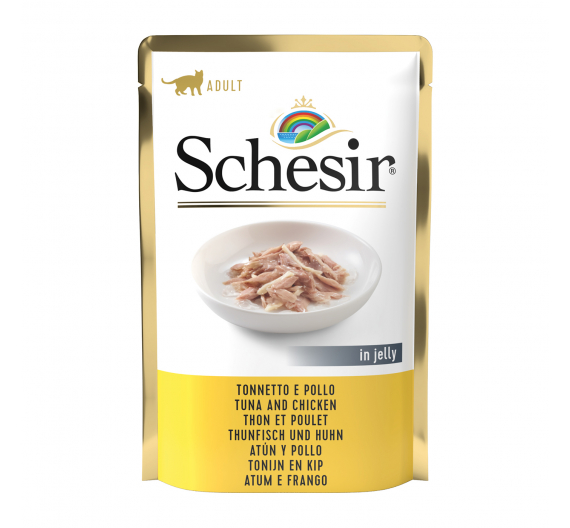 Schesir Cat Jelly Τόνος με Κοτόπουλο 85gr