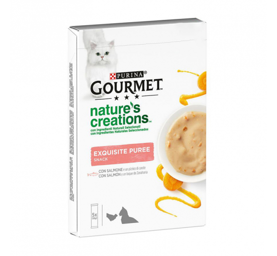 Purina Gourmet Nature's Creations Puree Βοδινό & Ντομάτα 5x10gr