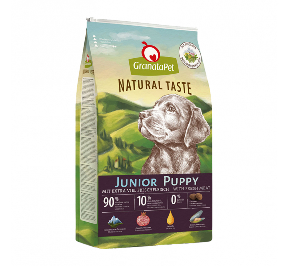 GranataPet Natural Taste Puppy/Junior Poultry & Salmon 12kg
