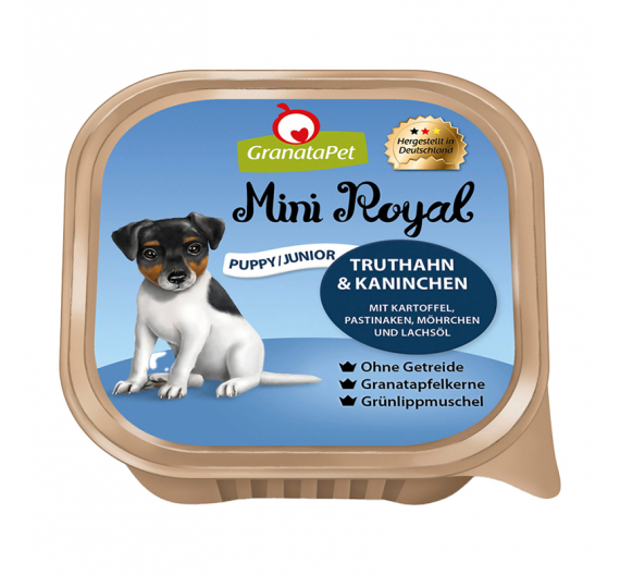 GranataPet Mini Royal Puppy/Junior Turkey & Coney 150gr