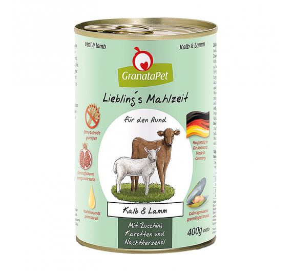 GranataPet Adult Calf & Lamb 400gr