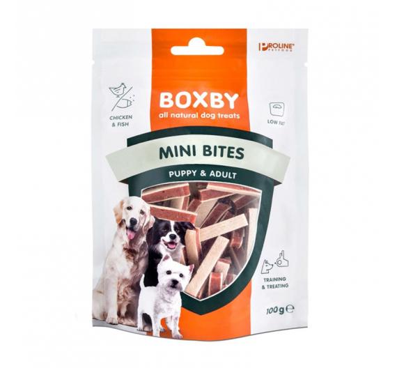 Boxby Mini Bites 100gr Κοτόπουλο & Ψάρι