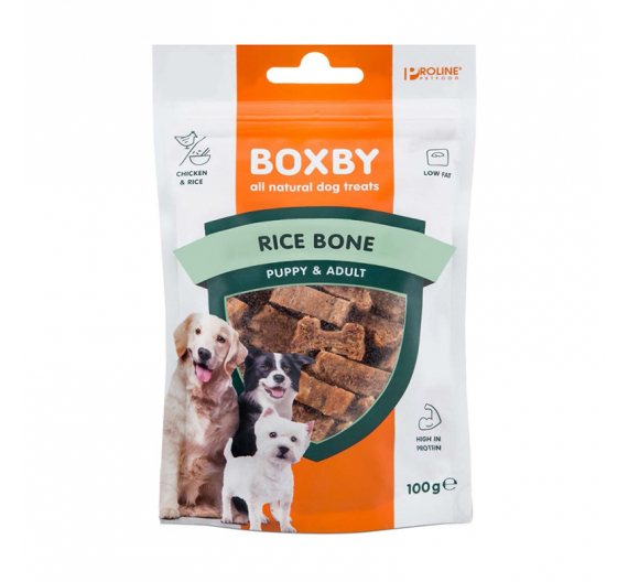 Boxby Rice Bones 100gr Κοτόπουλο & Ρύζι