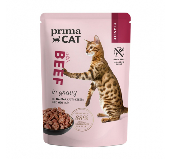 Prima Cat Classic Κοτόπουλο σε Σάλτσα 85gr