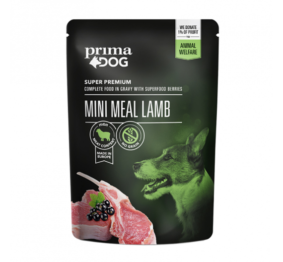 Prima Dog Mini Meal Lamb 85gr Prima Dog Mini Meal Lamb 85gr