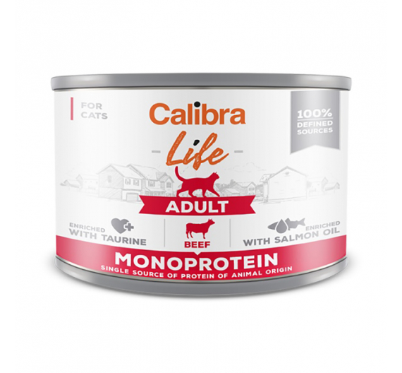 Calibra Life Cat Can Adult Beef 200gr