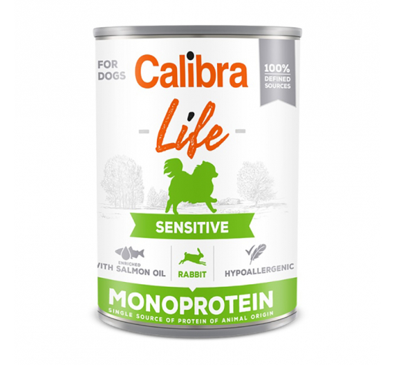 Calibra Life Dog Can Sensitive Rabbit 400gr