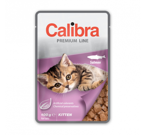 Calibra Premium Cat Pouch Kitten Salmon 100gr