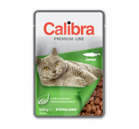 Calibra Premium Cat Pouch Sterilized Salmon 100gr