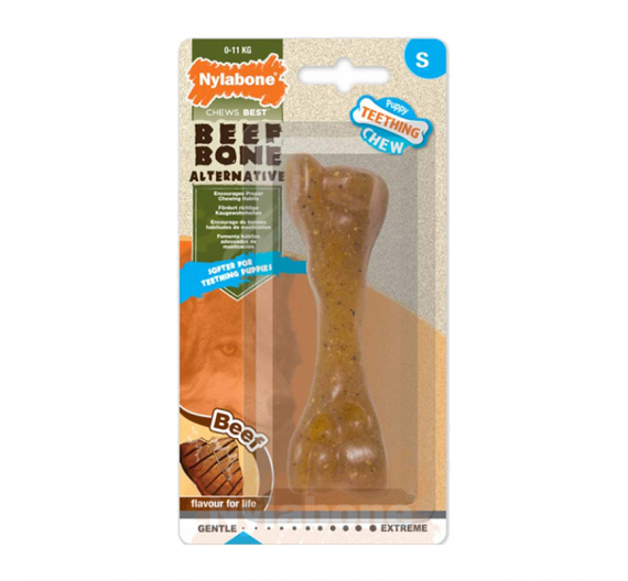 Nylabone Puppy Bone Beef Nylabone Puppy Bone Beef